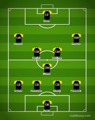 4-3-3 with Reus up-front